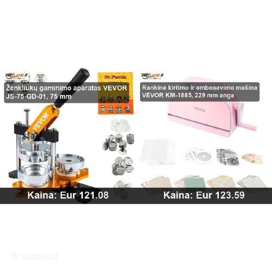 Vevor – kūrybiškumo įrankiai, ženkliukų aparatas - nuotraukos Nr. 28