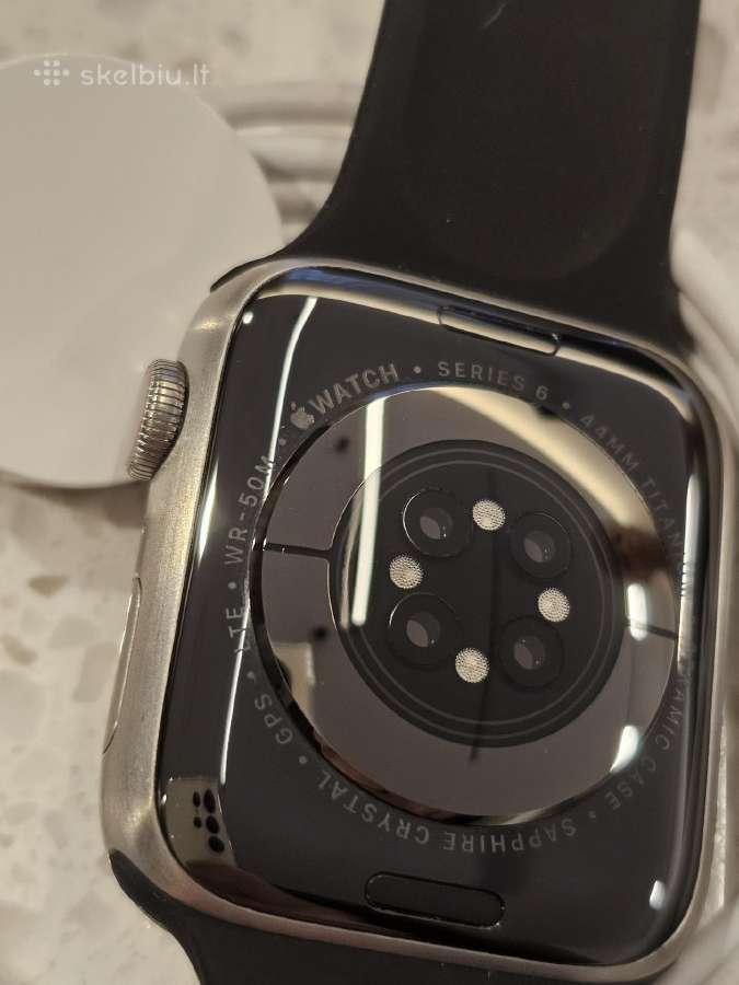 Apple watch 6 44mm lte titanium 100% - nuotraukos Nr. 7