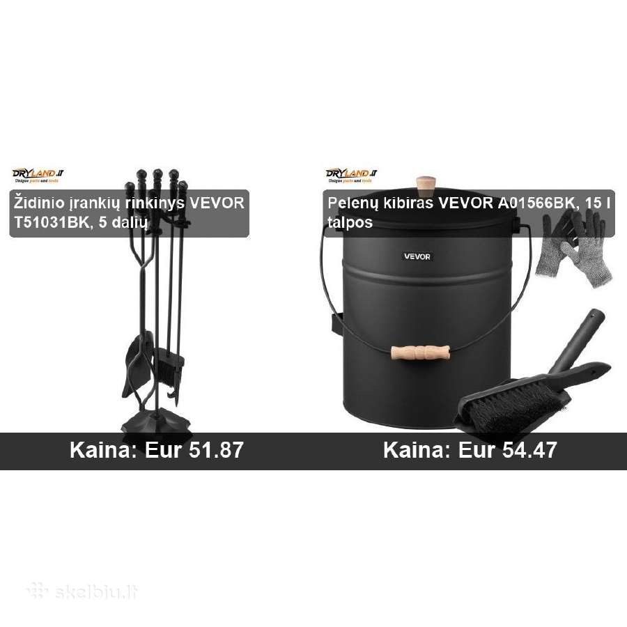 Vevor kaminų priežiūros ir židinio aksesuarai - nuotraukos Nr. 8