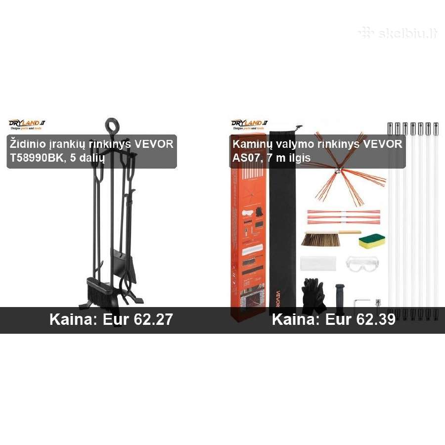 Vevor kaminų priežiūros ir židinio aksesuarai - nuotraukos Nr. 11