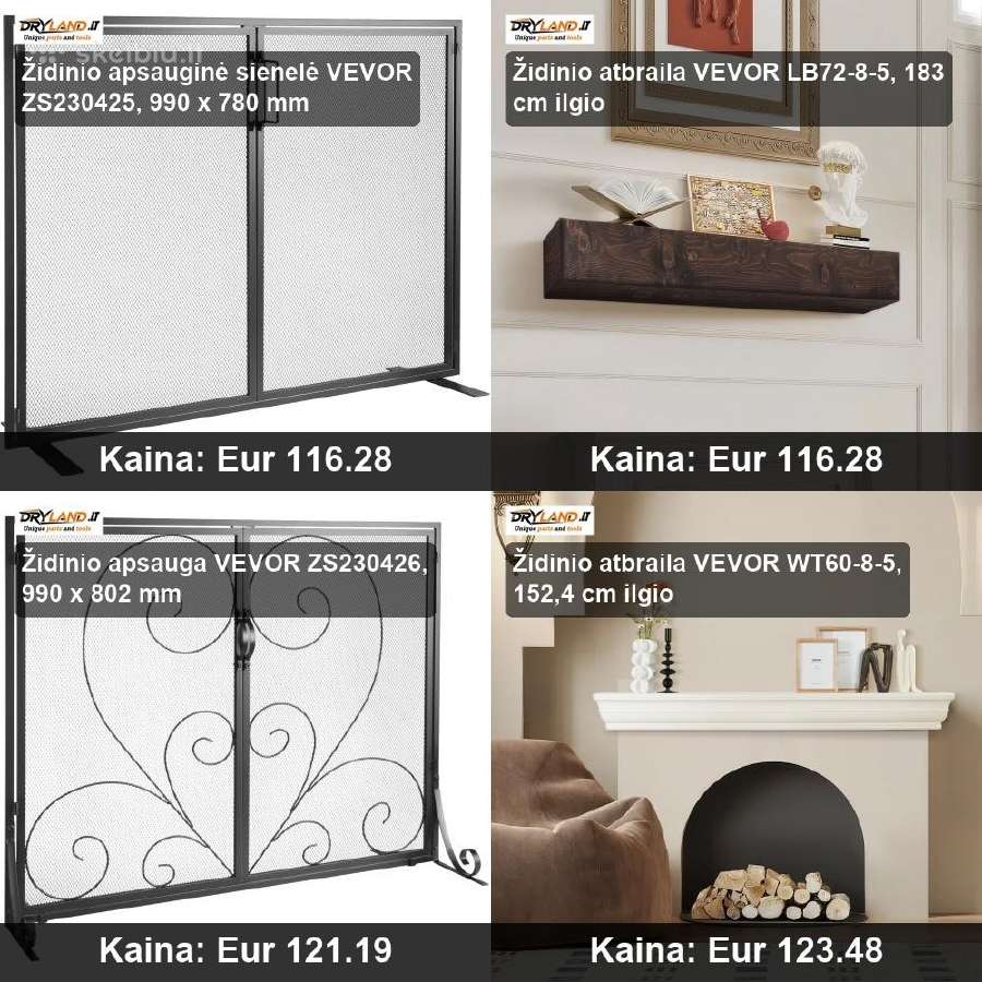 Vevor kaminų priežiūros ir židinio aksesuarai - nuotraukos Nr. 29