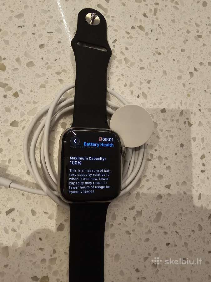 Apple watch 6 44mm lte titanium 100% - nuotraukos Nr. 2