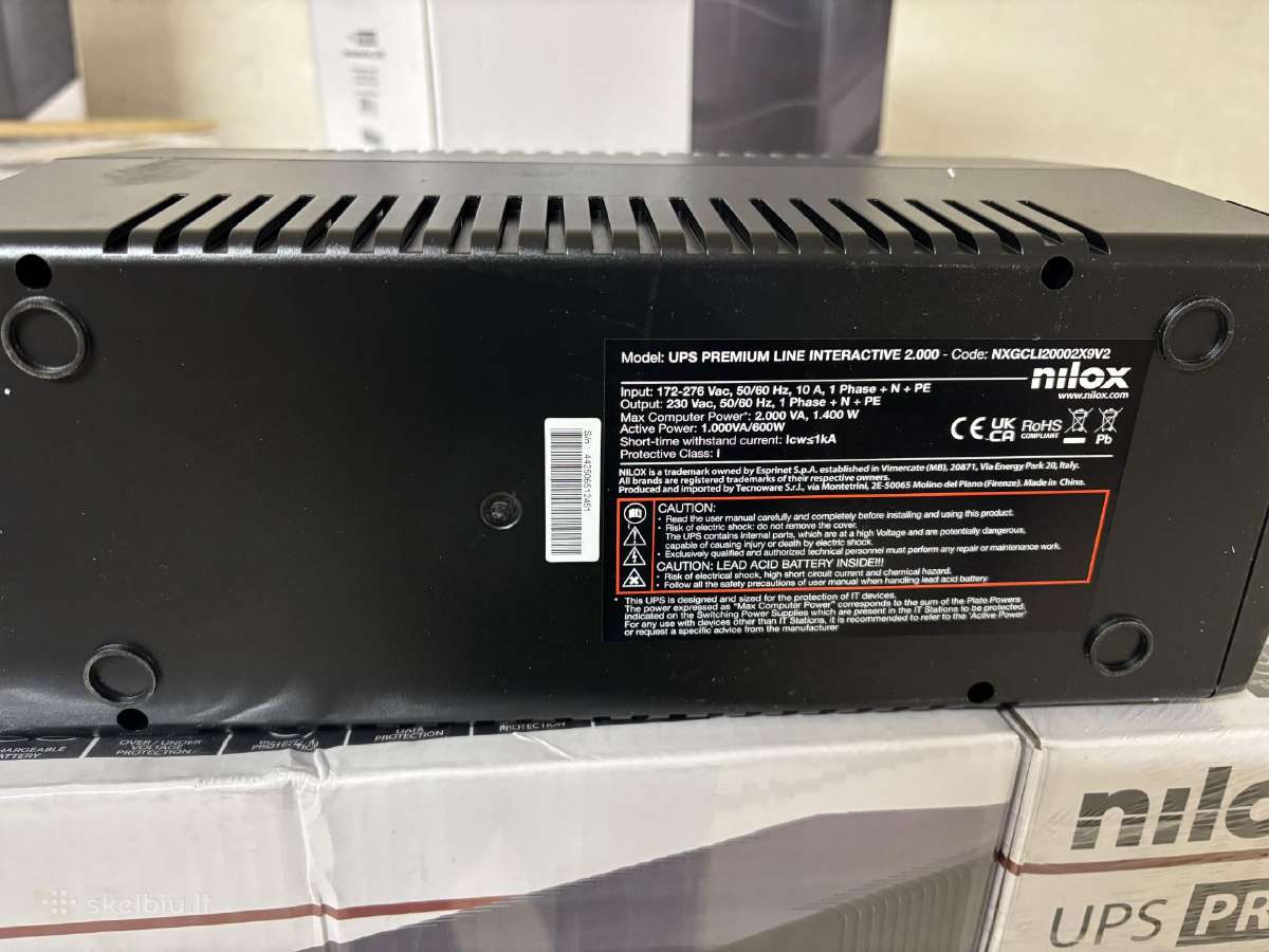 Nauji Nilox Ups: 3000va (sinusas), 2000va, 1200va - nuotraukos Nr. 7