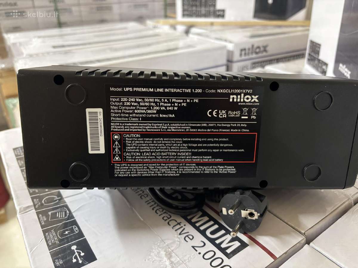 Nauji Nilox Ups: 3000va (sinusas), 2000va, 1200va - nuotraukos Nr. 10