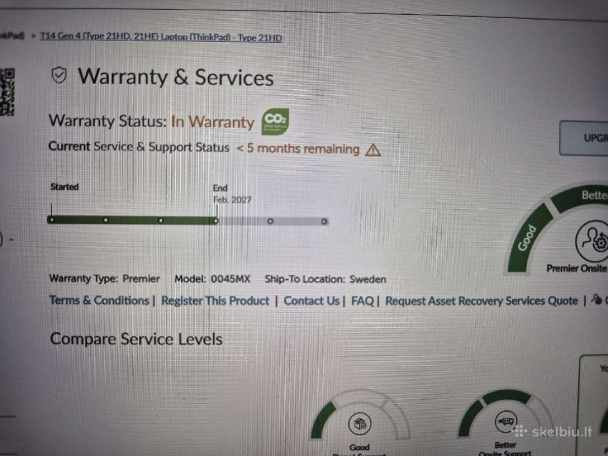 Lenovo T14 gen 4 su garantija - nuotraukos Nr. 4