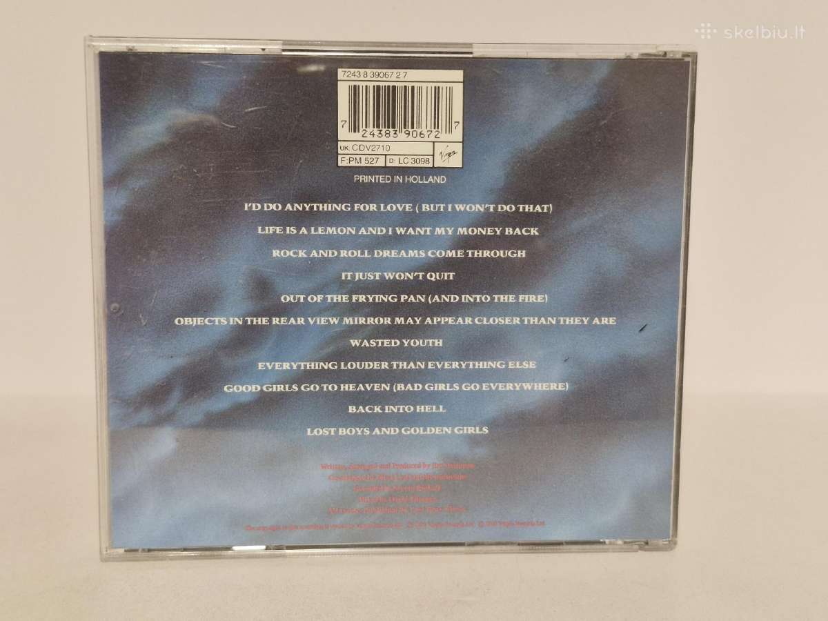Audio CD Meat Loaf – Bat Out Of Hell II: Back Into - nuotraukos Nr. 6
