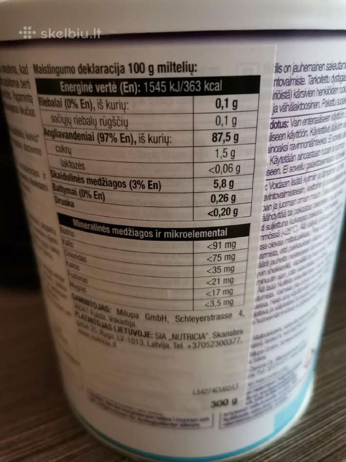 Nutilis Powder, milteliai, 300 g - nuotraukos Nr. 3