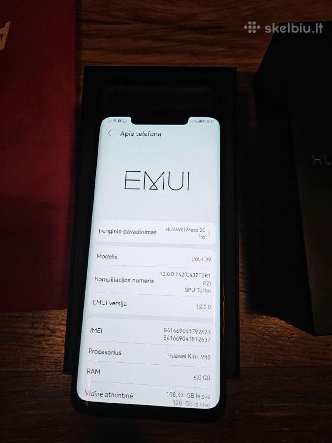 Huawei mate 20 pro 128gb - nuotraukos Nr. 4