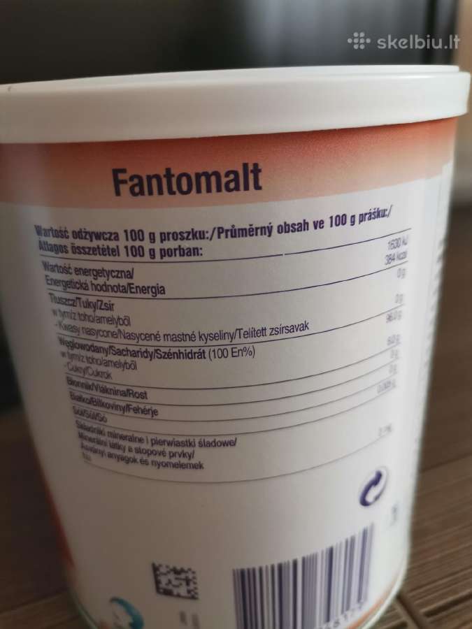 Nutricia Fantomalt, milteliai, 400 g - nuotraukos Nr. 2