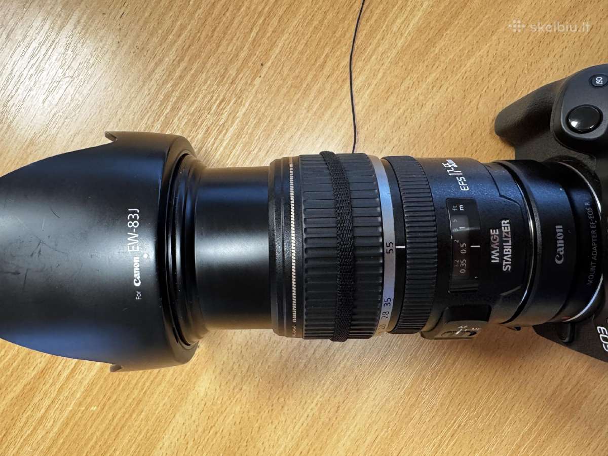 Canon Ef-s 17–55mm f/2.8 Is Usm + adapteris - nuotraukos Nr. 2