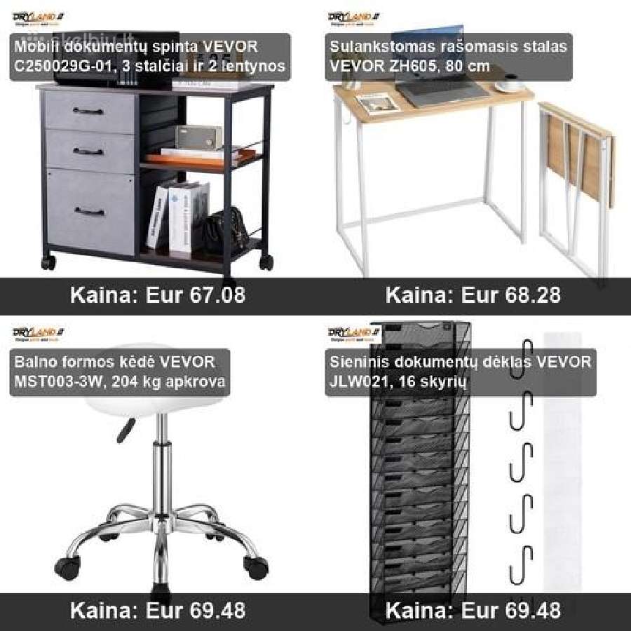 Vevor biuro baldai – patogumas, stilius ir tvarka - nuotraukos Nr. 8