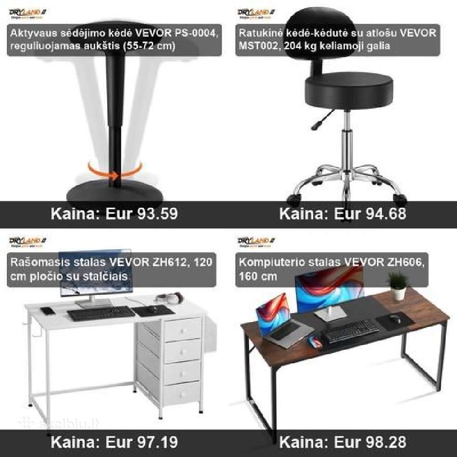 Vevor biuro baldai – patogumas, stilius ir tvarka - nuotraukos Nr. 17