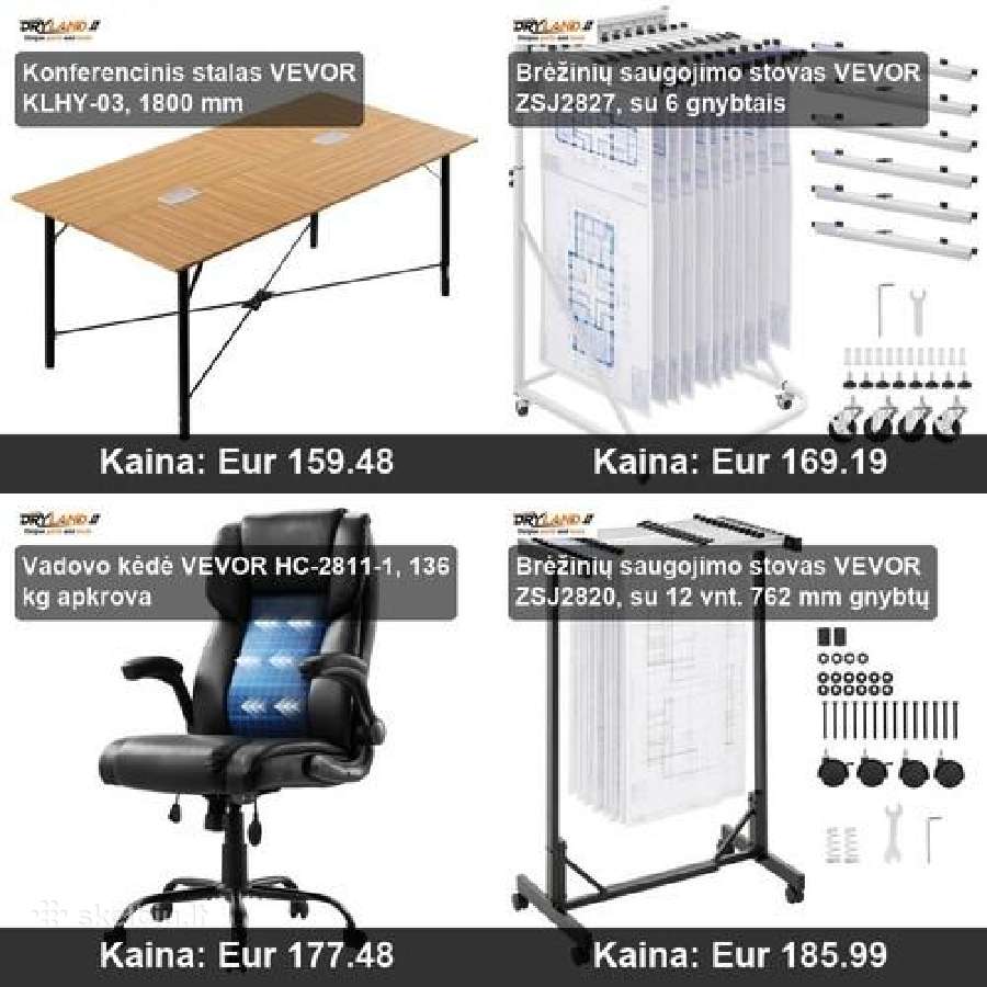 Vevor biuro baldai – patogumas, stilius ir tvarka - nuotraukos Nr. 26