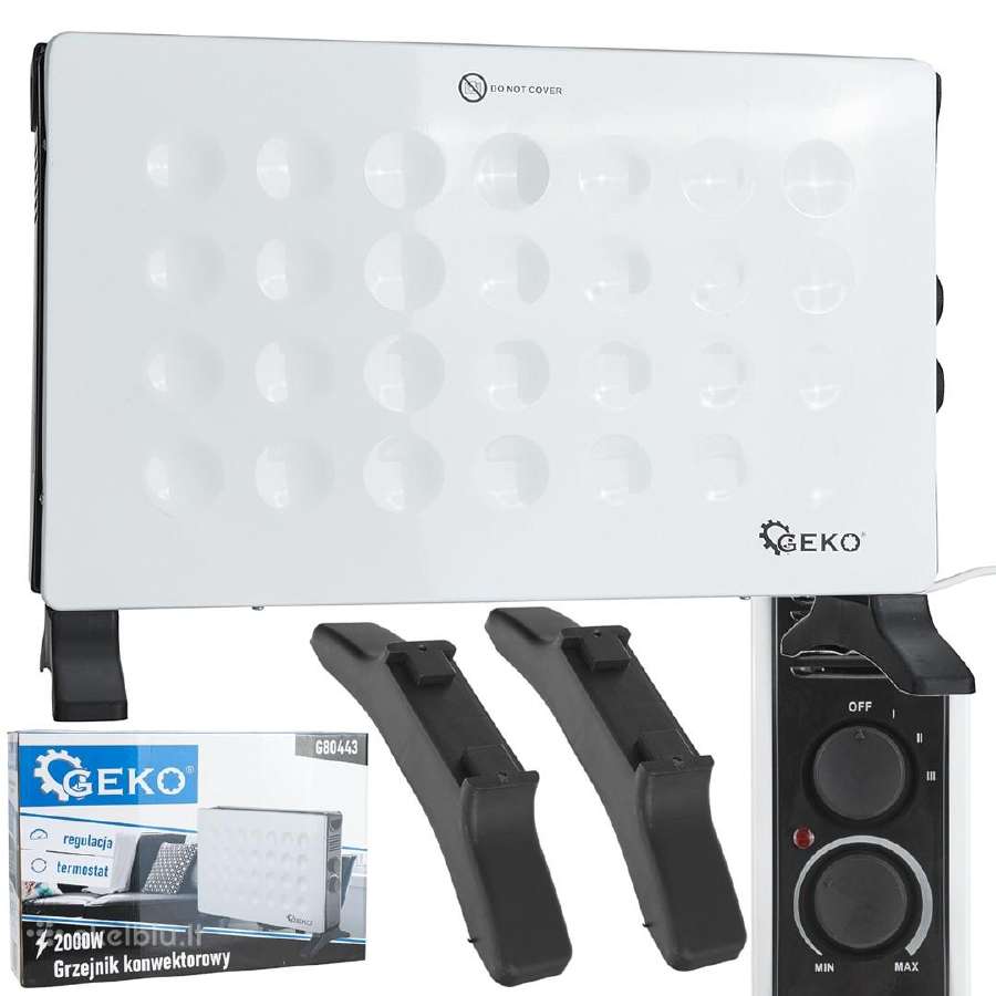 Konvekcinis šildytuvas 2000w, 230v, 25m2 (G80443) - nuotraukos Nr. 3