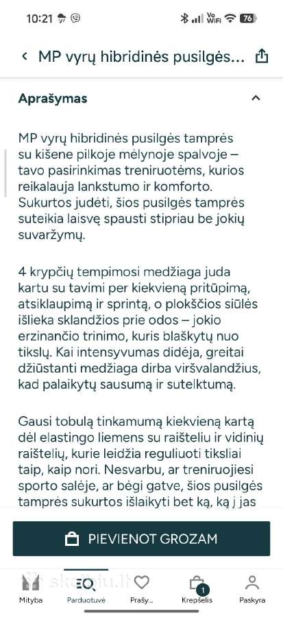 Sportines šortai - nuotraukos Nr. 3