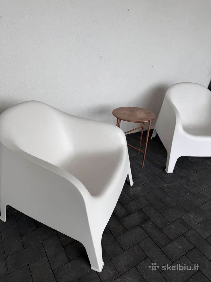 Ikea Skarpö lauko krėslas, balta 2vnt - nuotraukos Nr. 2
