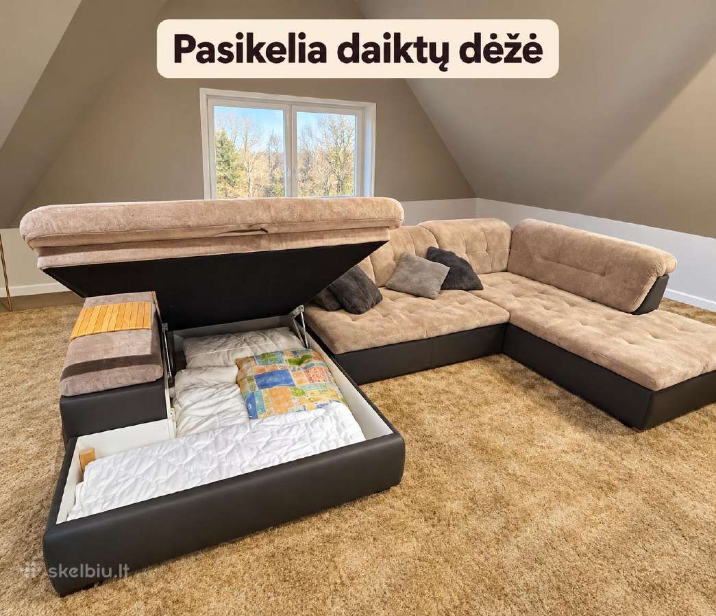Didelis m. kampas su dėže,reguliuoj.atramom - nuotraukos Nr. 3