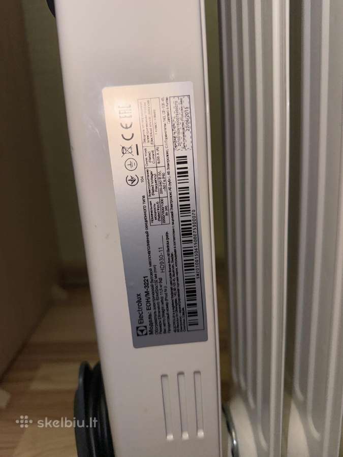 Tepalinis radiatorius/šildytuvas Electrolux - nuotraukos Nr. 3