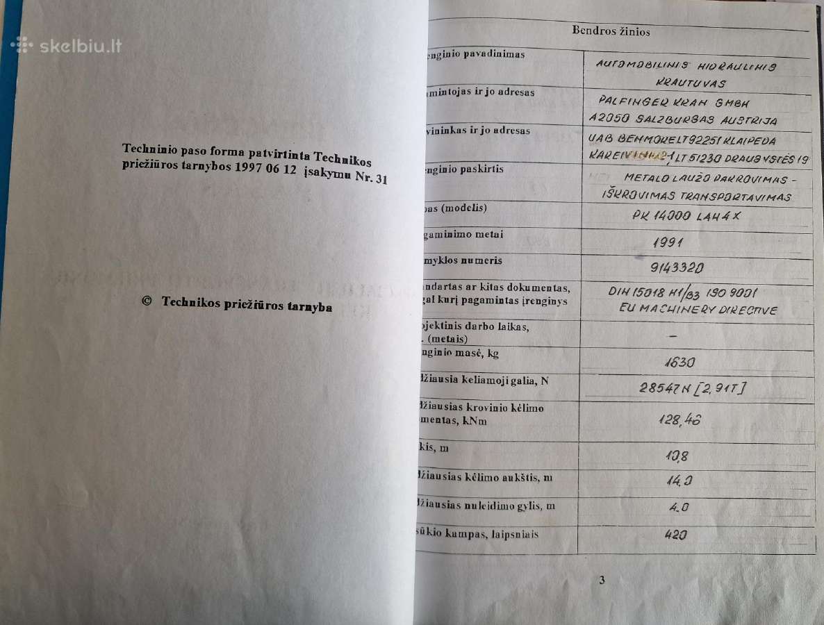 Parduodu Palfinger manipuliatorių - nuotraukos Nr. 6
