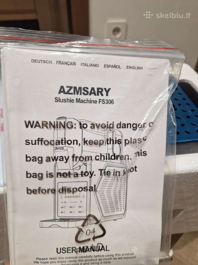 Azmsary Slushie aparatas Fs306 - nuotraukos Nr. 7