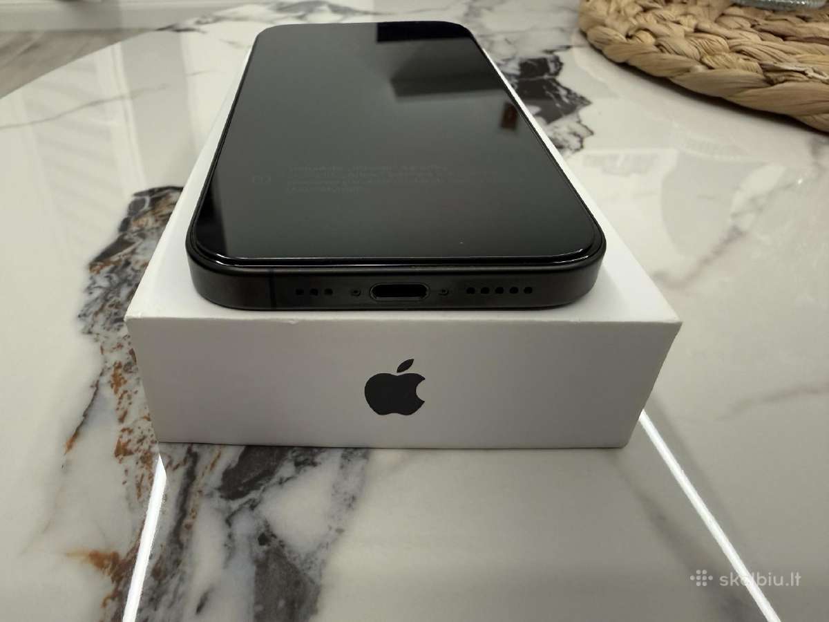 iPhone 15pro 128gb Black titanium - nuotraukos Nr. 3