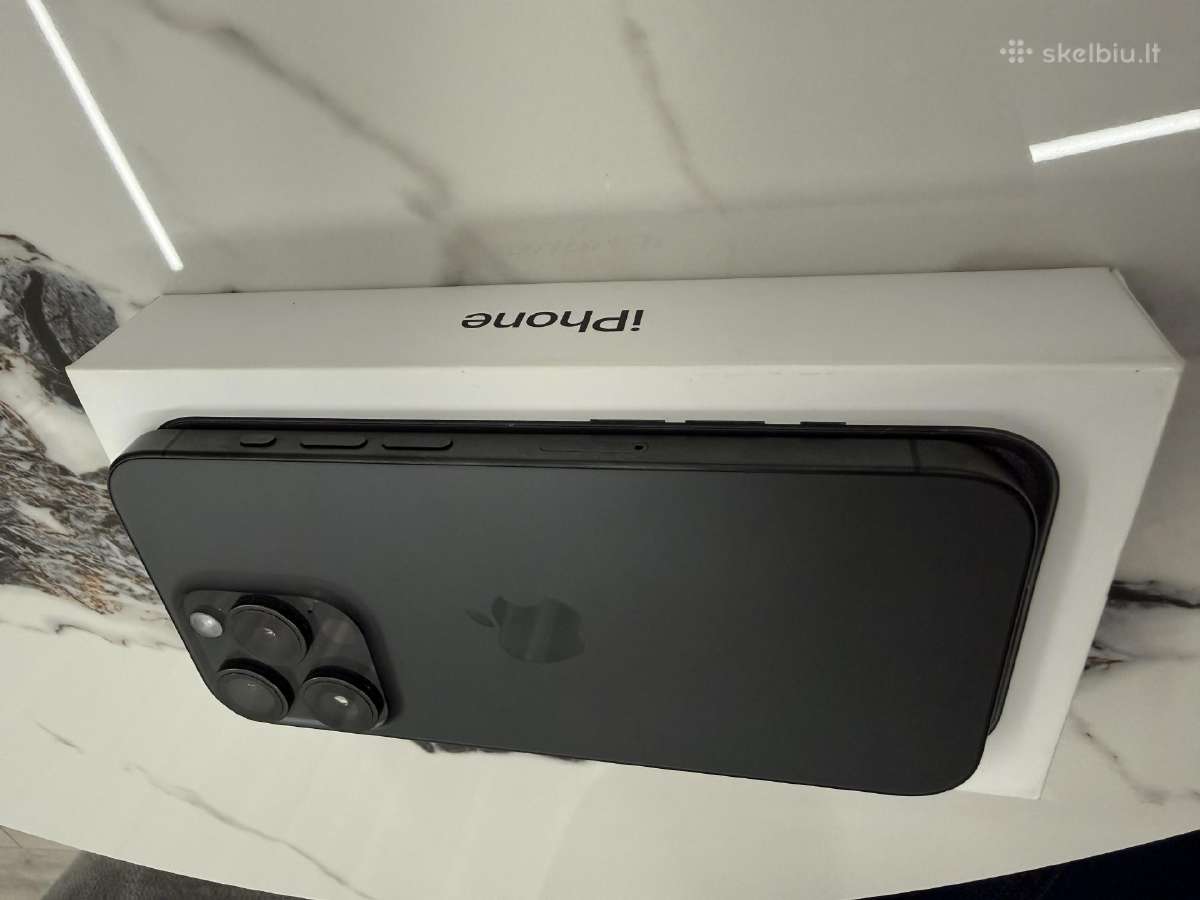 iPhone 15pro 128gb Black titanium - nuotraukos Nr. 8