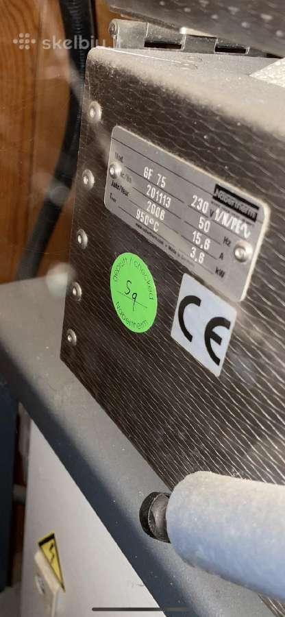 Profesionali Nabertherm Gf 75 elektrinė krosnis - nuotraukos Nr. 9