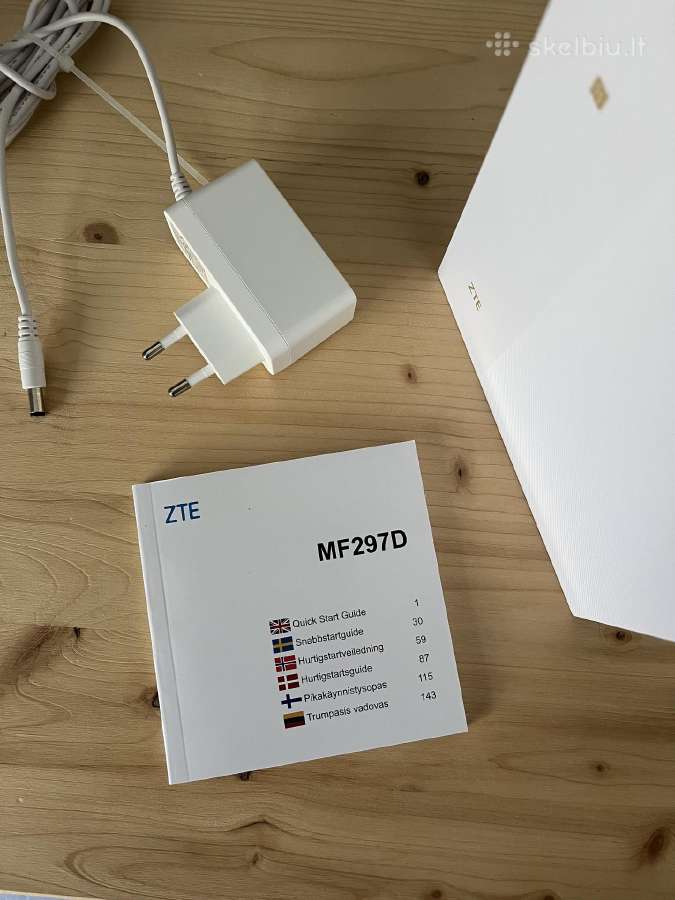 Parduodu Zte Mf297d 4G Lte maršrutizatorių - nuotraukos Nr. 4