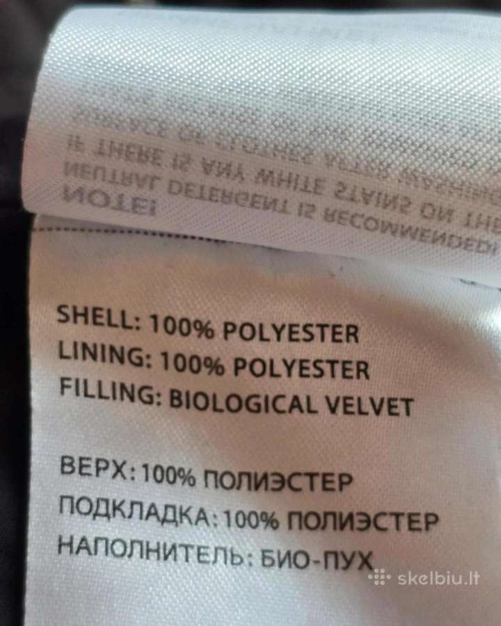 Bio pūko su natūralio kailio apykakle striukė - nuotraukos Nr. 7