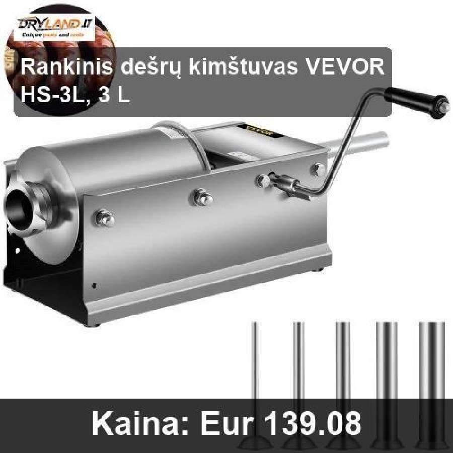 Dešrų Kimštuvas – Namų ir Komercinei Produkcijai - nuotraukos Nr. 6