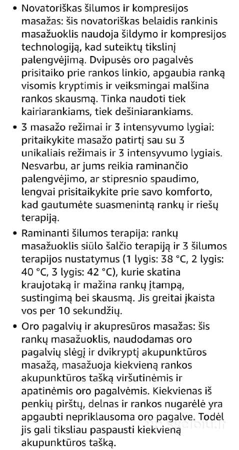 Rankų masažuoklis - nuotraukos Nr. 5