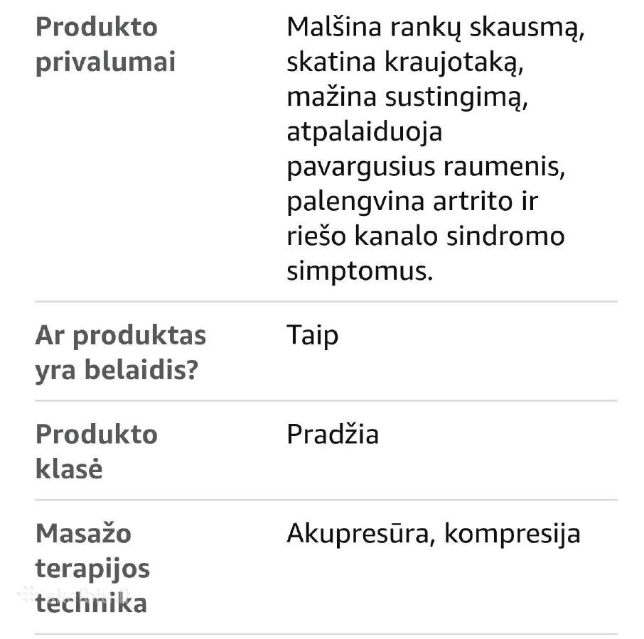 Rankų masažuoklis - nuotraukos Nr. 8