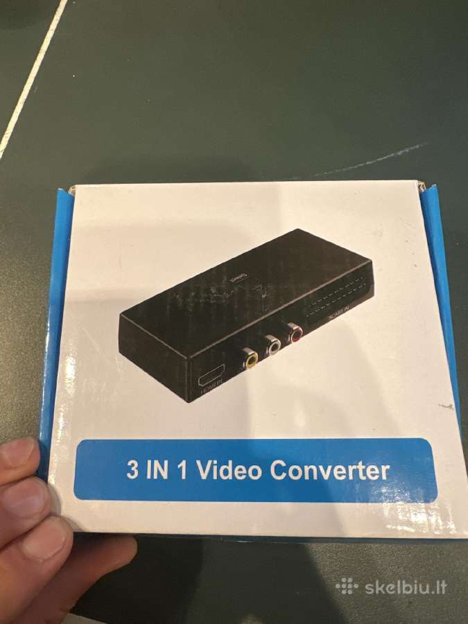 3 viename vaizdo keitiklis Scart / Rca / Hdmi į HD - nuotraukos Nr. 2
