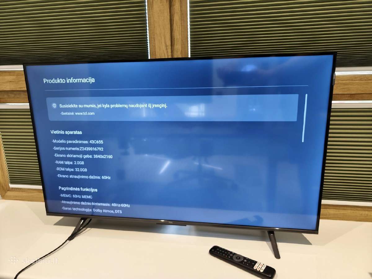 Qled 43 colių televizorius Tcl 43c655 - nuotraukos Nr. 2