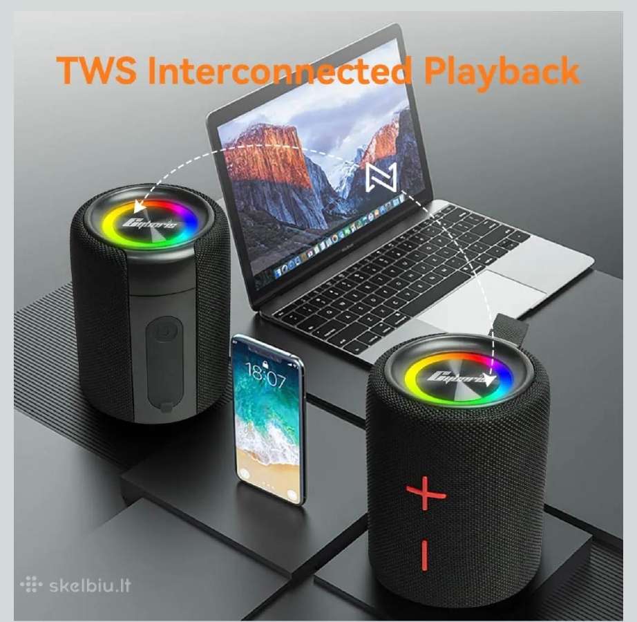 Nešiojama bluetooth kolonėlė Cyboris s11 max - nuotraukos Nr. 3