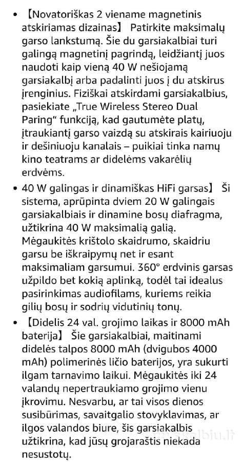 Nešiojama bluetooth kolonėlė Cyboris s11 max - nuotraukos Nr. 5
