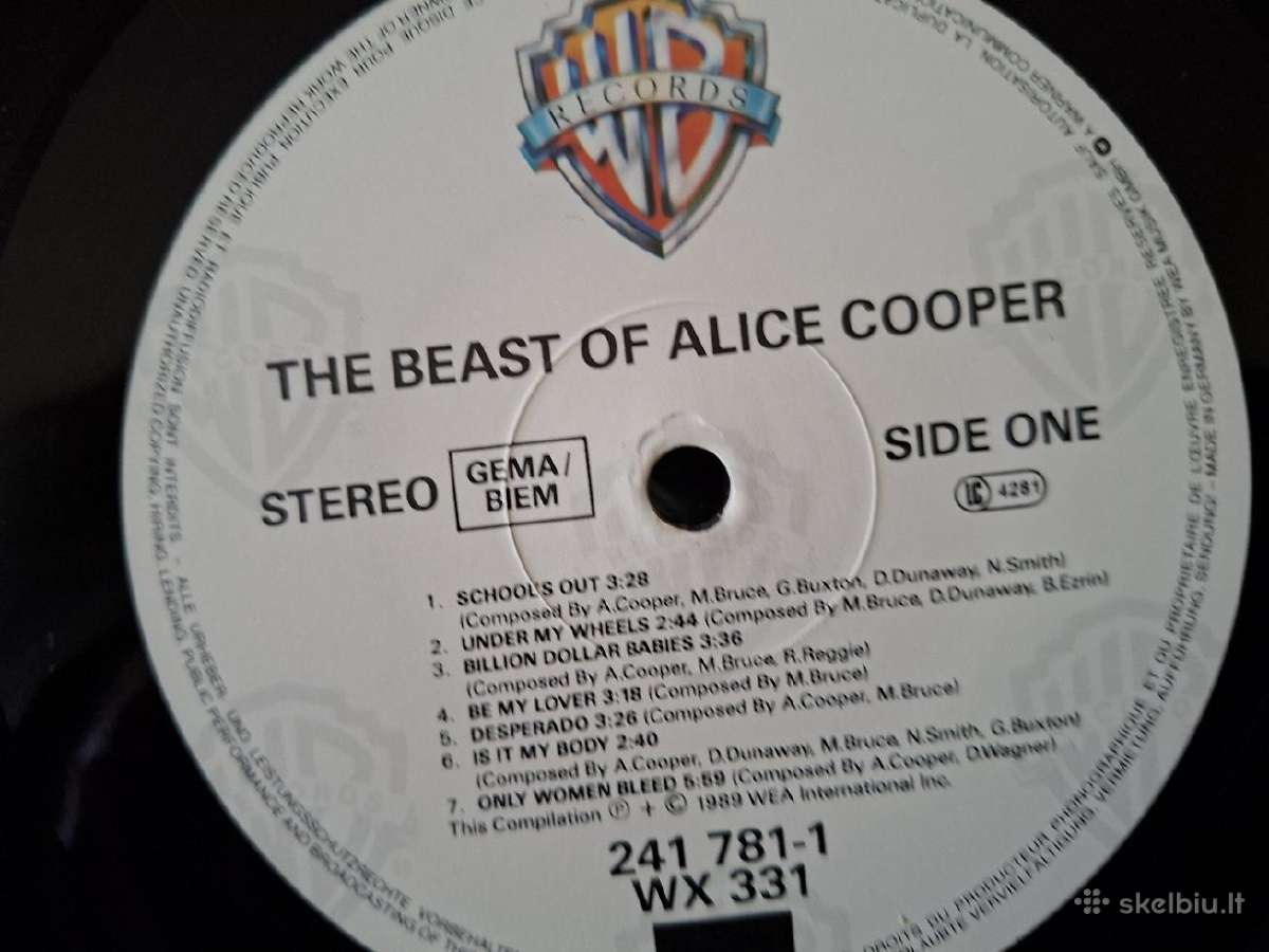 Alice Cooper 1989 "The Beast Of Alice Cooper" - nuotraukos Nr. 4