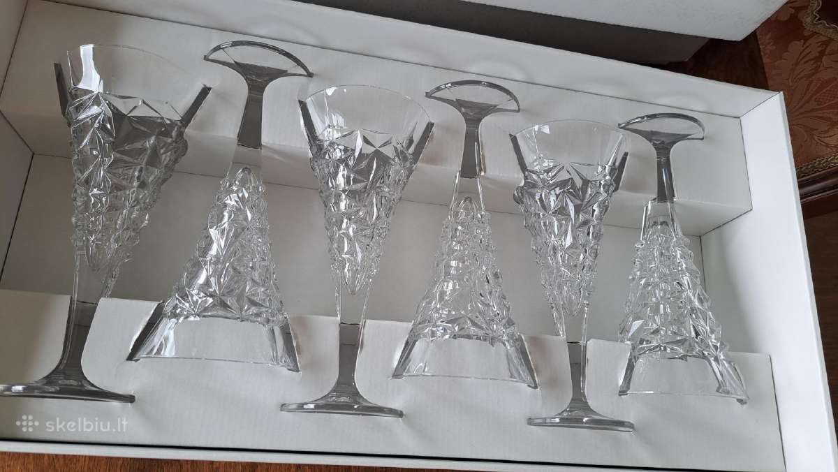 Naujos Vyno taurės Bohemia krištolas Čekija 250ml - nuotraukos Nr. 3