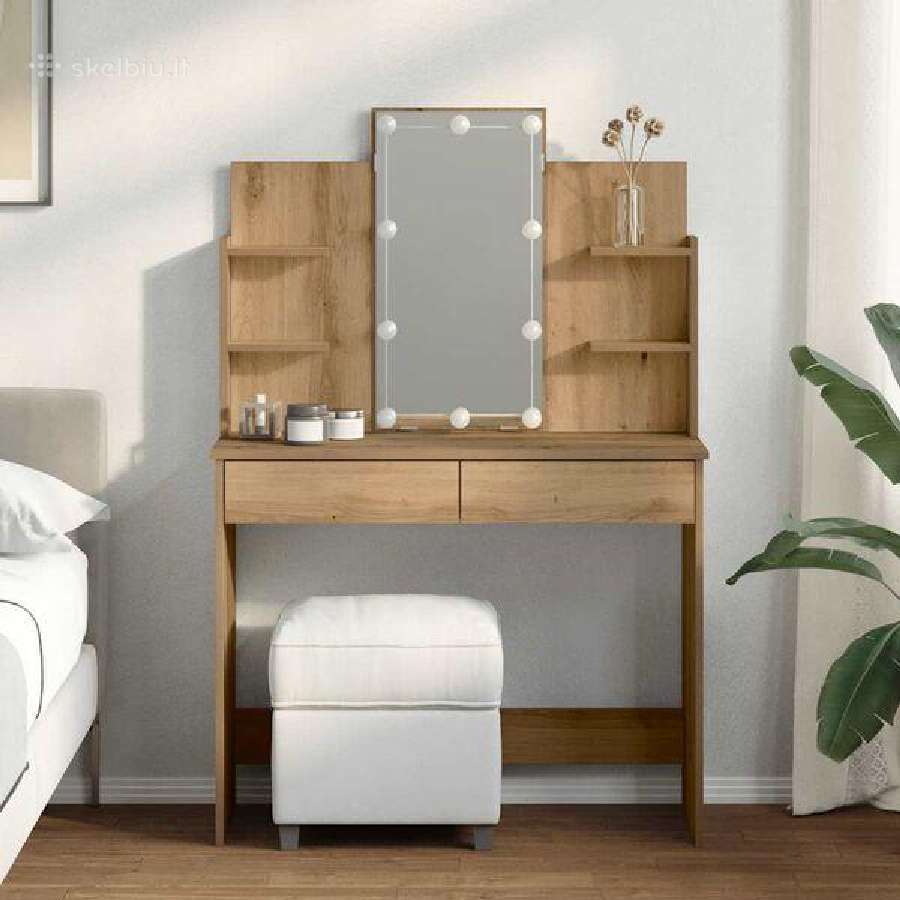 Kosmetinis staliukas lemputėmis vidaxl(837898) - nuotraukos Nr. 7