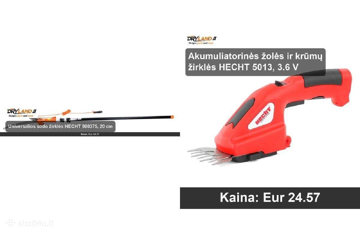 Akumuliatorinės gyvatvorių genėjimo įranga - nuotraukos Nr. 20