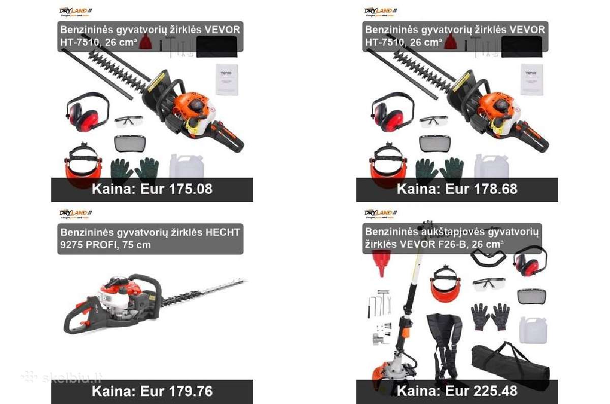 Akumuliatorinės gyvatvorių genėjimo įranga - nuotraukos Nr. 32
