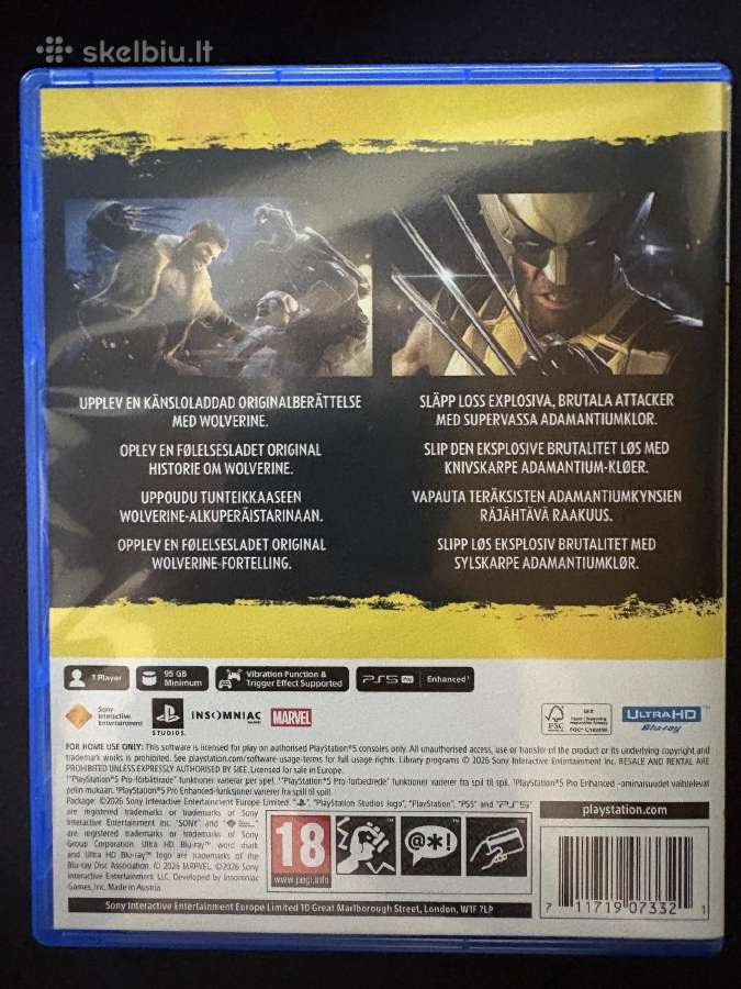 Marvel Wolverine ps5 zaidimas - nuotraukos Nr. 2