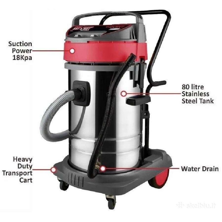 Dulkių siurblys Worcraft 80l 3000w - nuotraukos Nr. 2