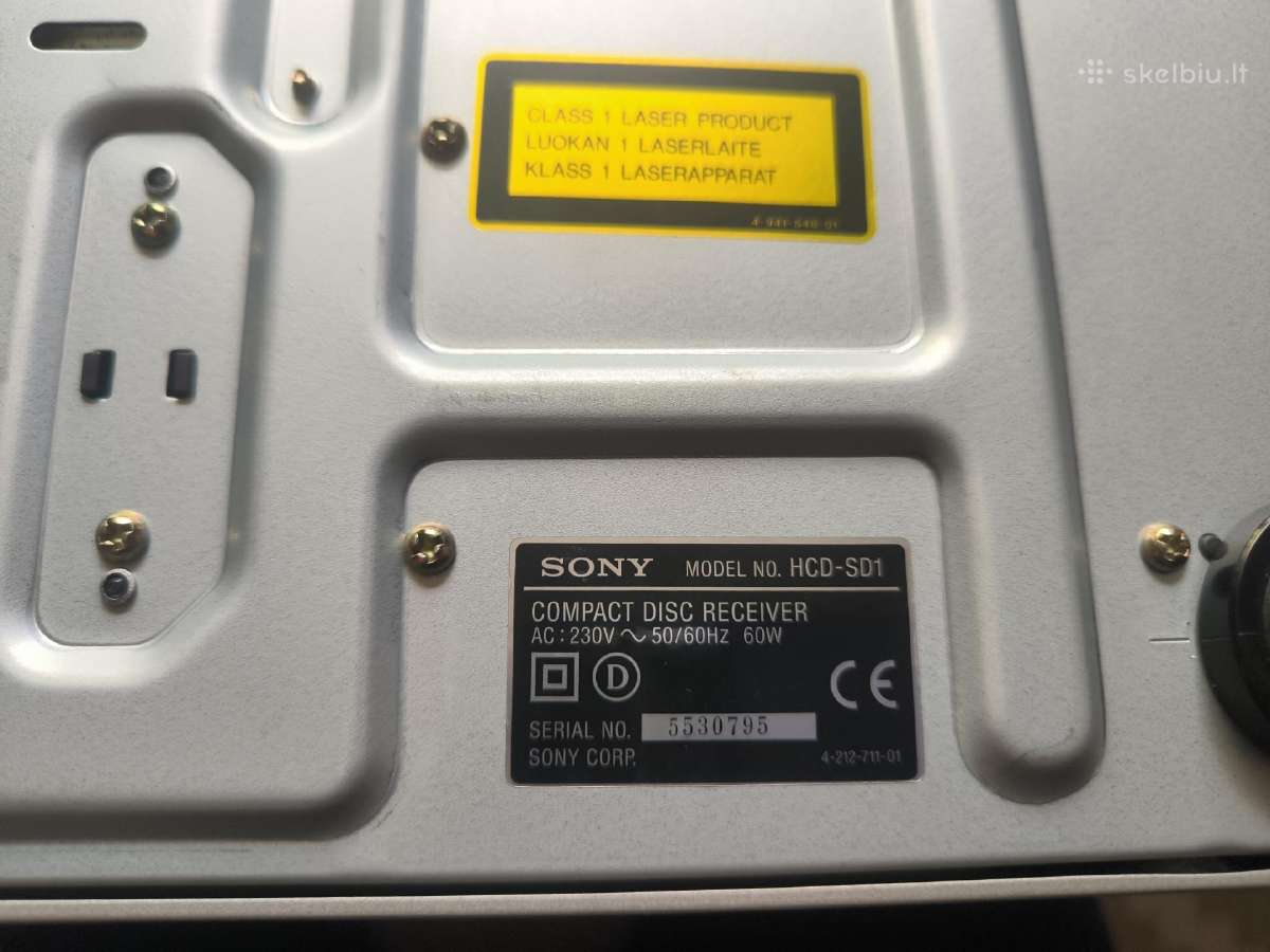 Muzikinis centras Sony Hcd-sd1 - nuotraukos Nr. 6