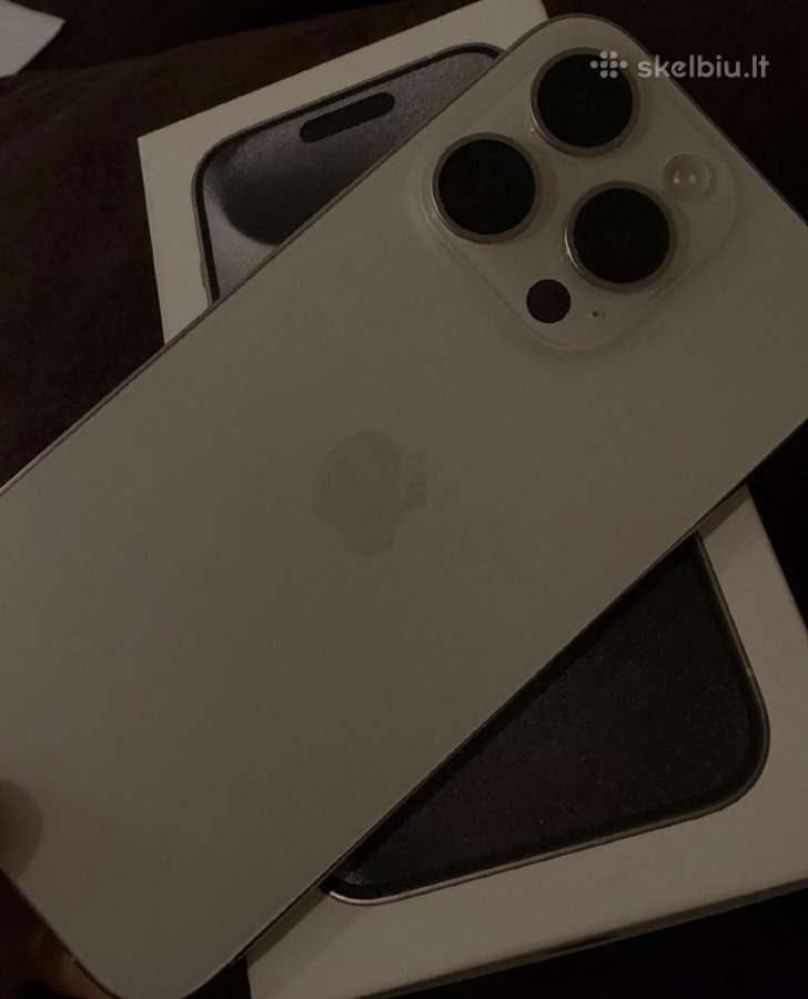 iPhone 15 pro 128 GB white titanium - nuotraukos Nr. 2