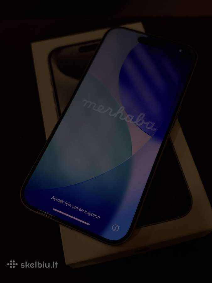 iPhone 15 pro 128 GB white titanium - nuotraukos Nr. 3