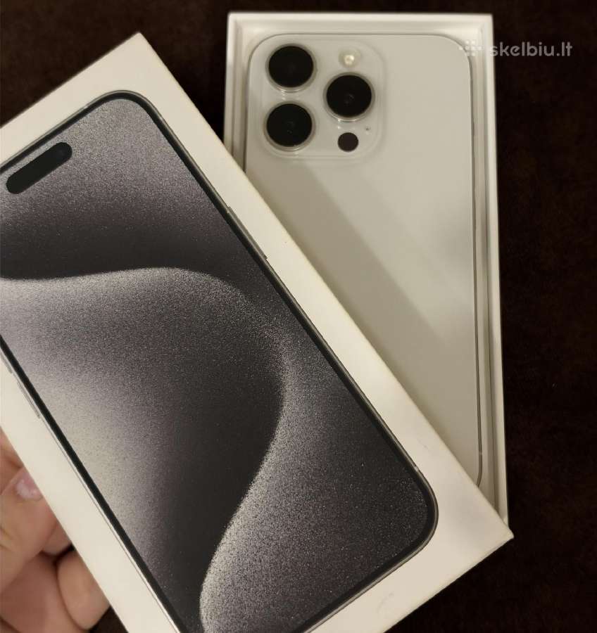 iPhone 15 pro 128 GB white titanium - nuotraukos Nr. 4