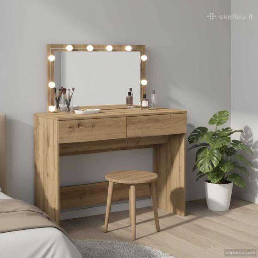 Kosmetinis staliukas su LED vidaxl(848206) - nuotraukos Nr. 8