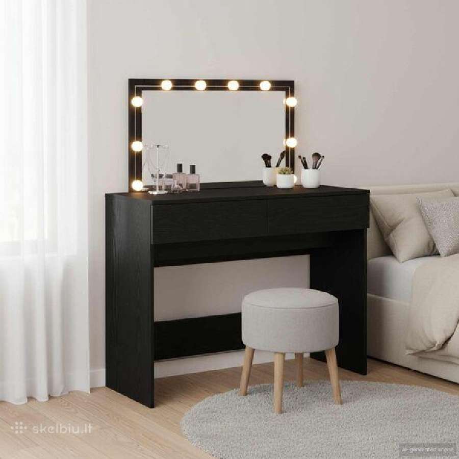 Kosmetinis staliukas su LED vidaxl(848206) - nuotraukos Nr. 9