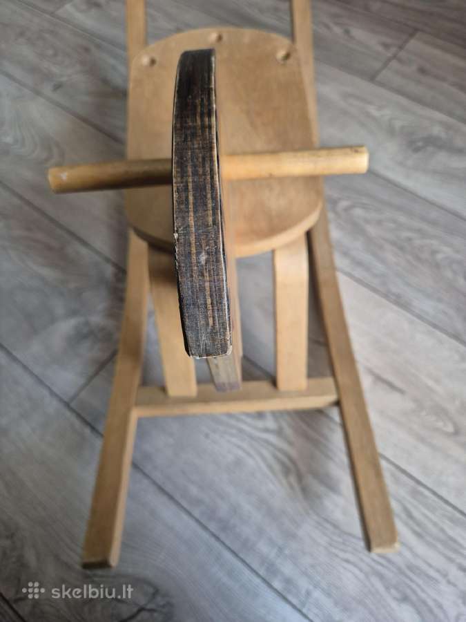 Medinis, rudas vaikiškas supamasis arkliukas - nuotraukos Nr. 6